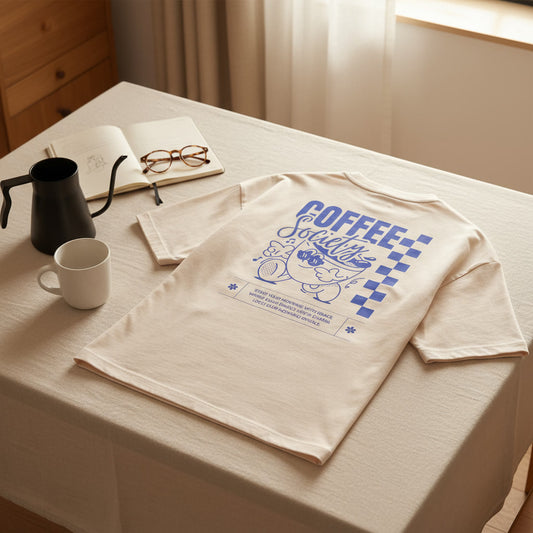 Coffee Society Ecru Tshirt