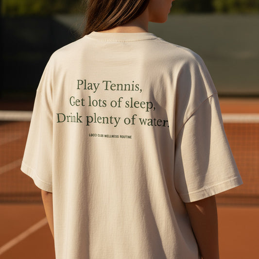 Play Tennis Ecru T-shirt