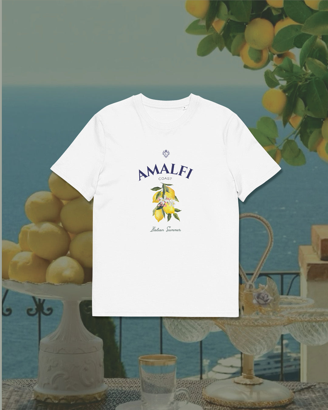 Amalfi Riviera Member T-Shirt | Classic Italian Elegance by the Sea