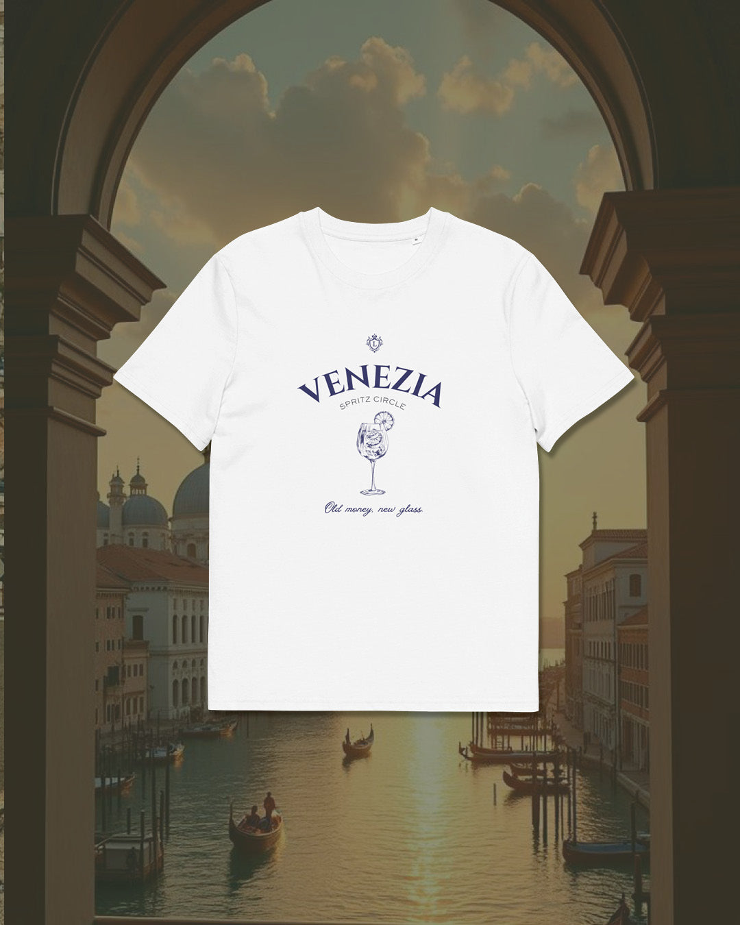 Venezia Spritz Club T-Shirt – Italian Summer Elegance with a Twist