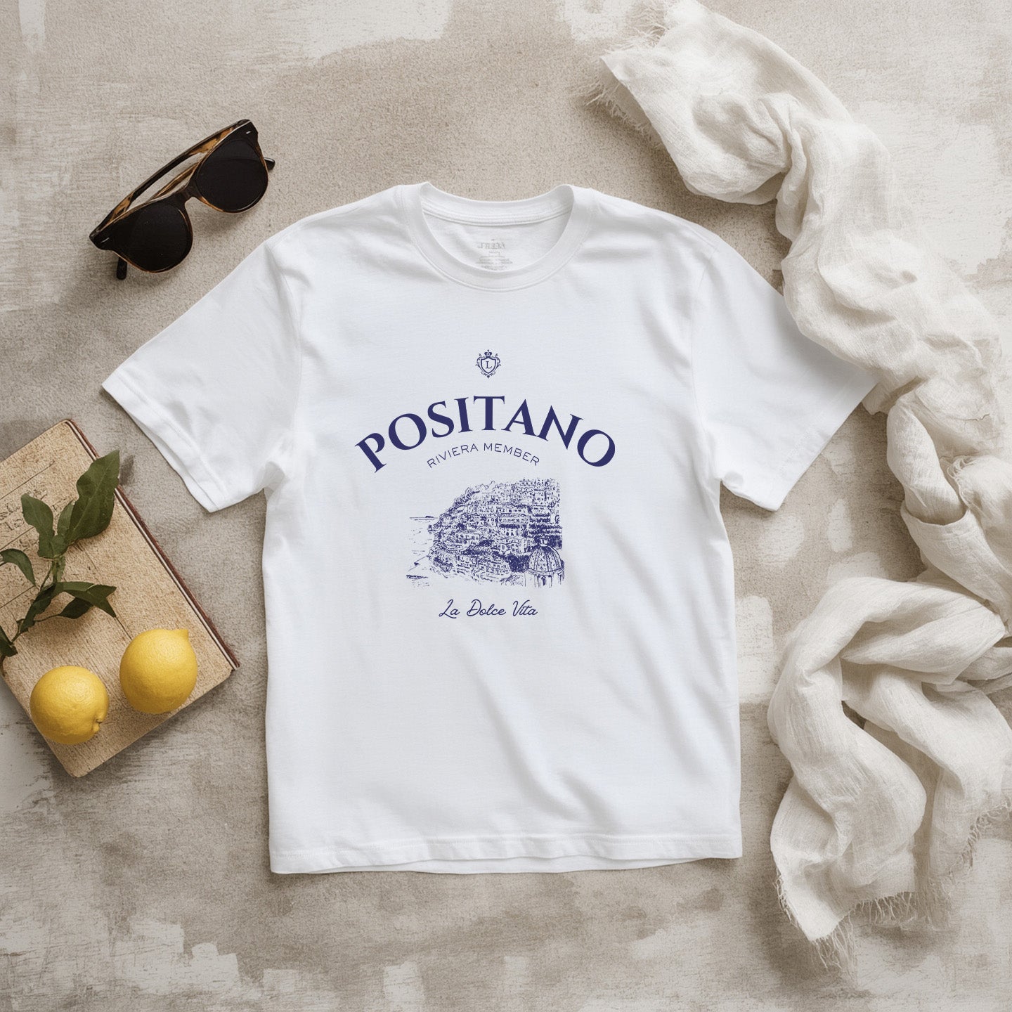 Positano Riviera Member T-Shirt – Timeless Charm from the Italian Coast