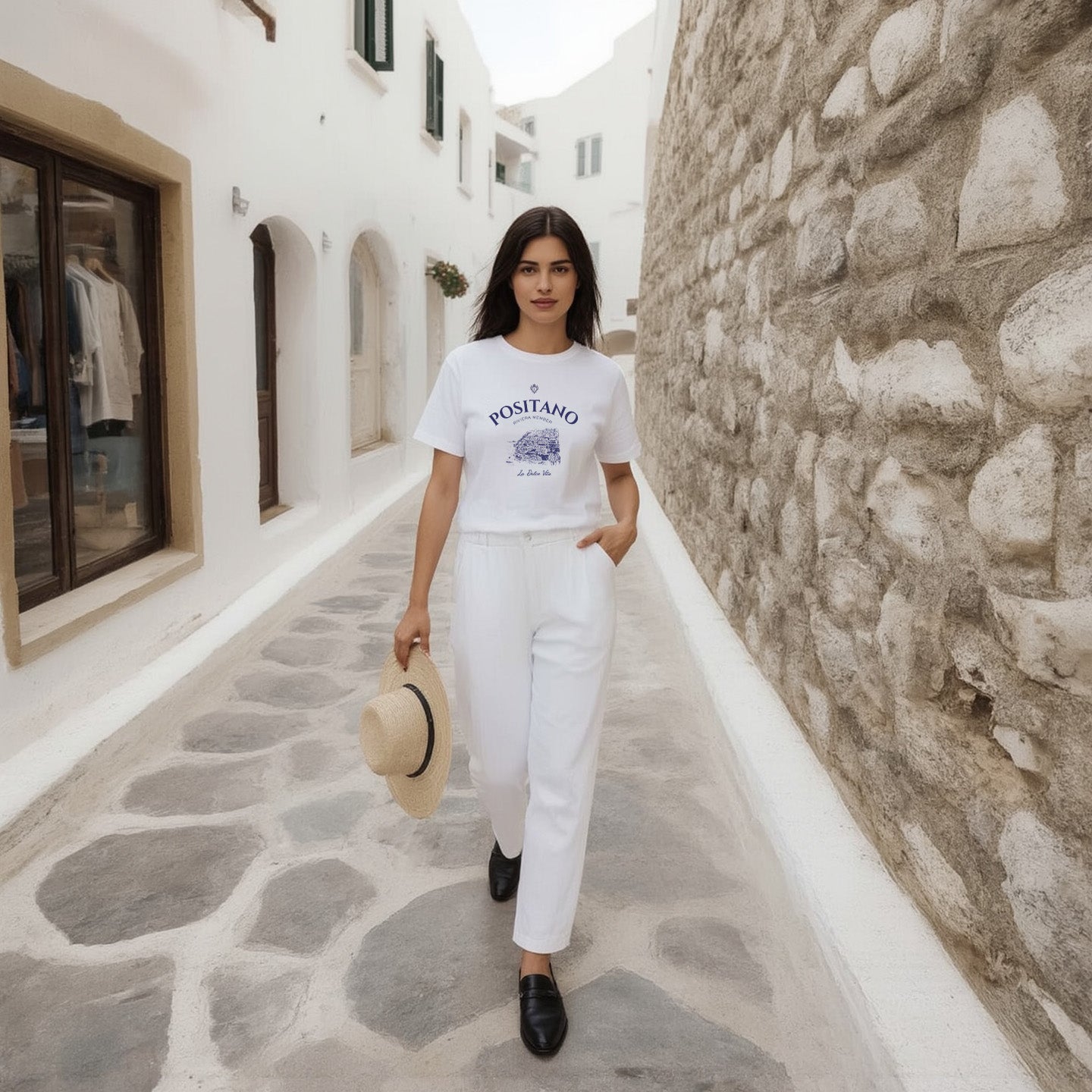 Positano Riviera Member T-Shirt – Timeless Charm from the Italian Coast