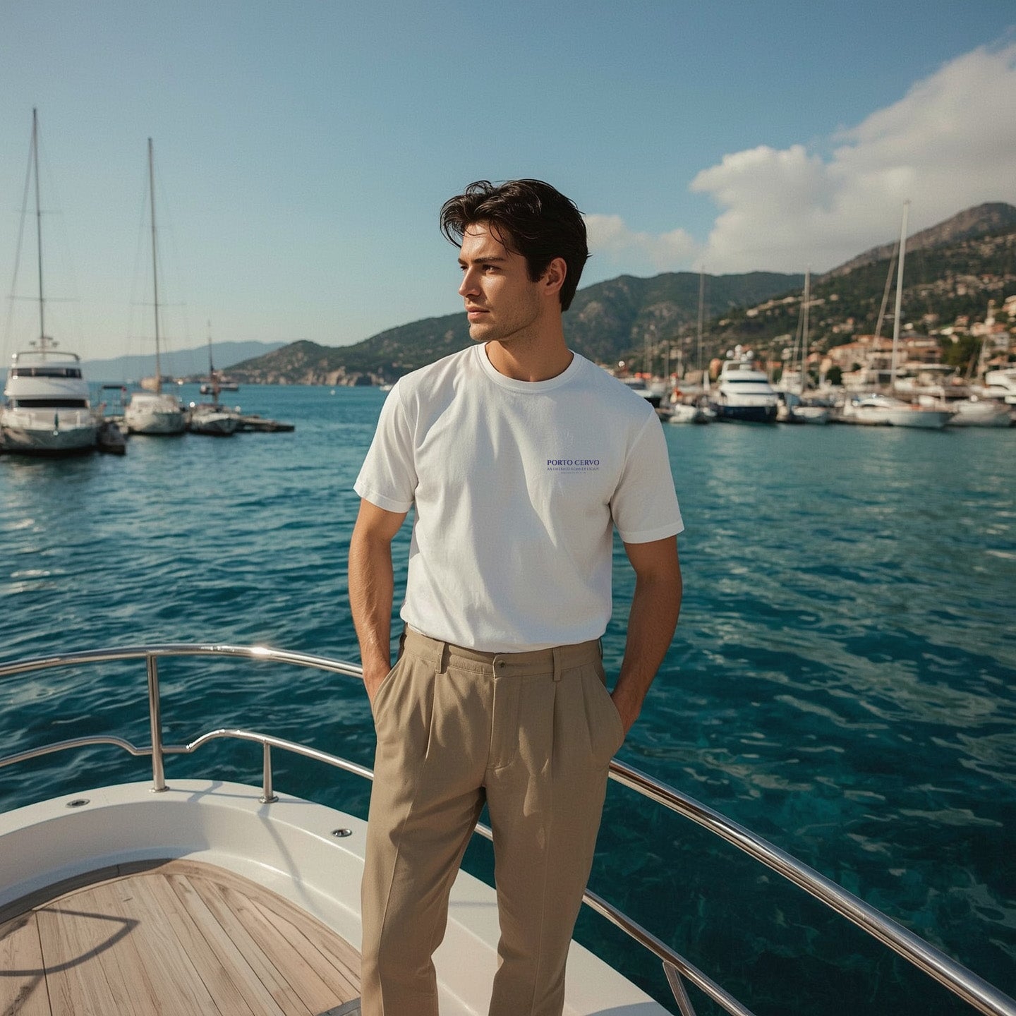 Porto Cervo T-shirt | Emerald Summer Escape