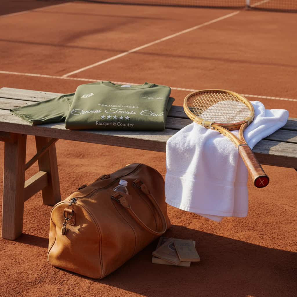 Cannes Tennis Club Green Tshirt
