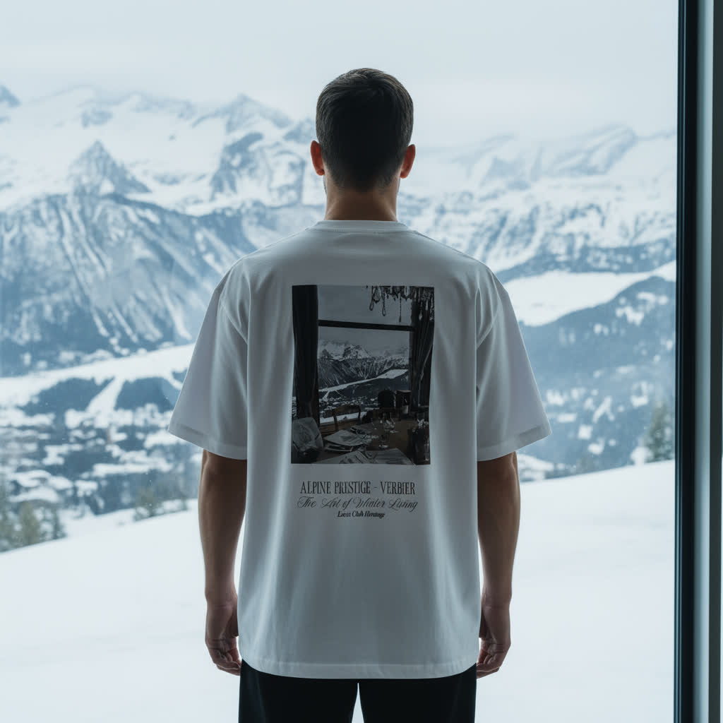Verbier Alpine Society White T-shirt