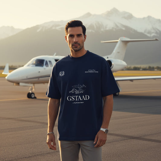 Gstaad Private Club Navy T-shirt