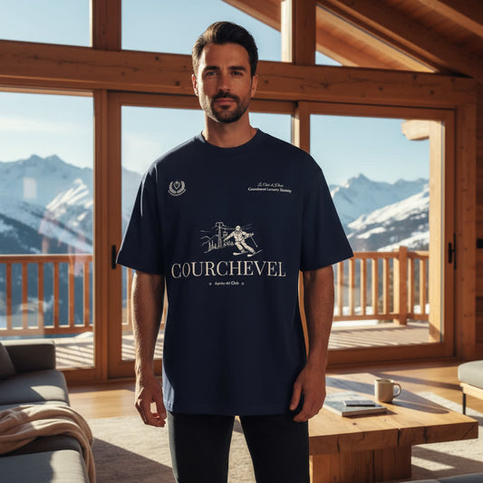 Courchevel Après-Ski Club Navy T-shirt