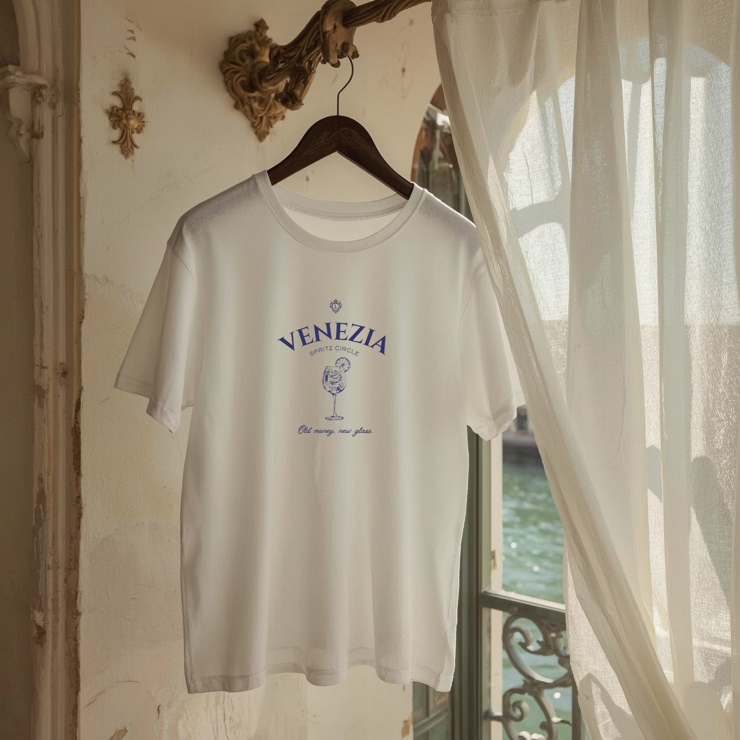 Venezia Spritz Club T-Shirt – Italian Summer Elegance with a Twist