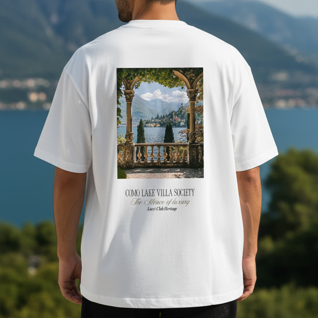 Lake Como Society White T-shirt