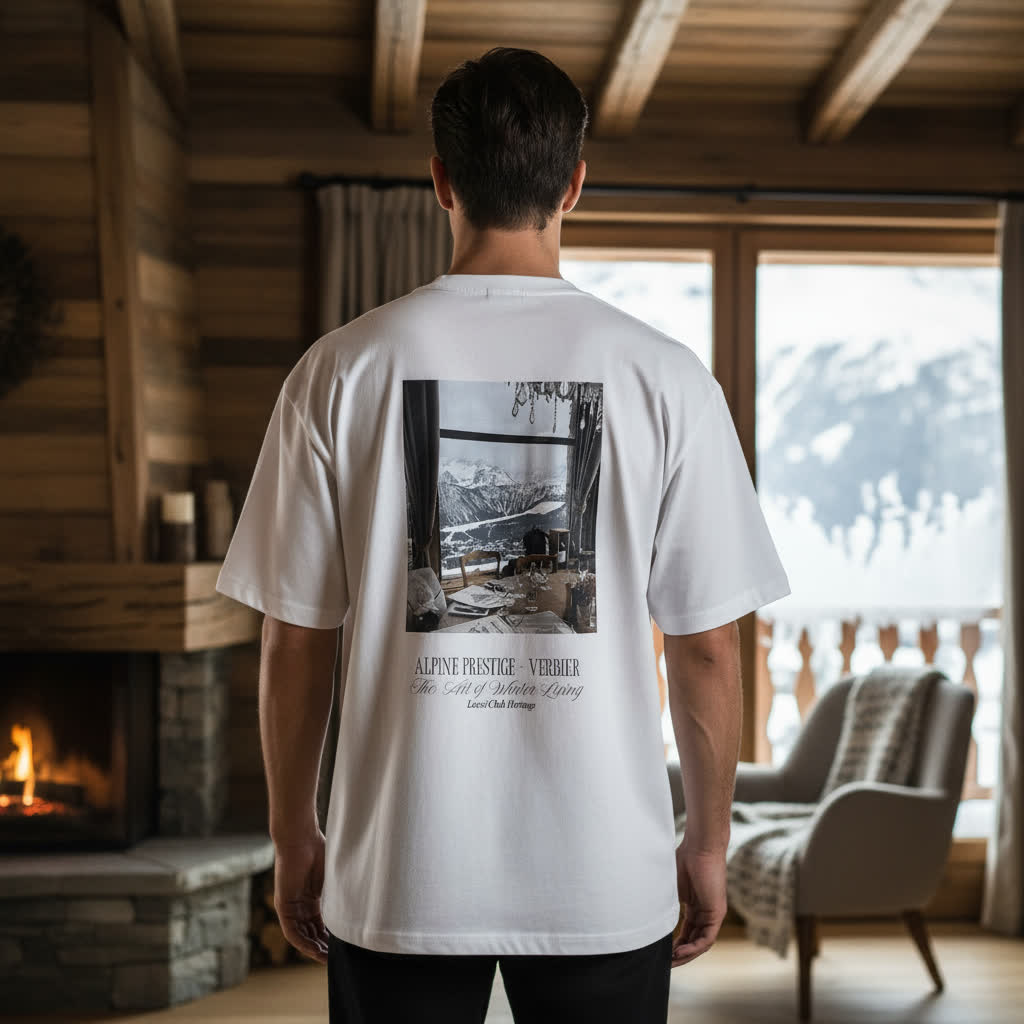 Verbier Alpine Society White T-shirt