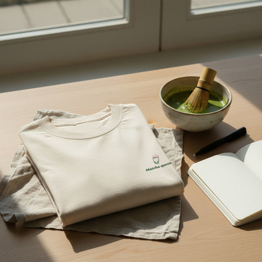 Matcha Queen Ecru T-shirt