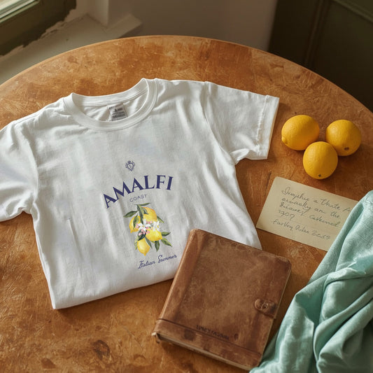 Amalfi Riviera Member T-Shirt | Classic Italian Elegance by the Sea