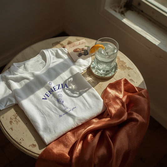 Venezia Spritz Club T-Shirt – Italian Summer Elegance with a Twist