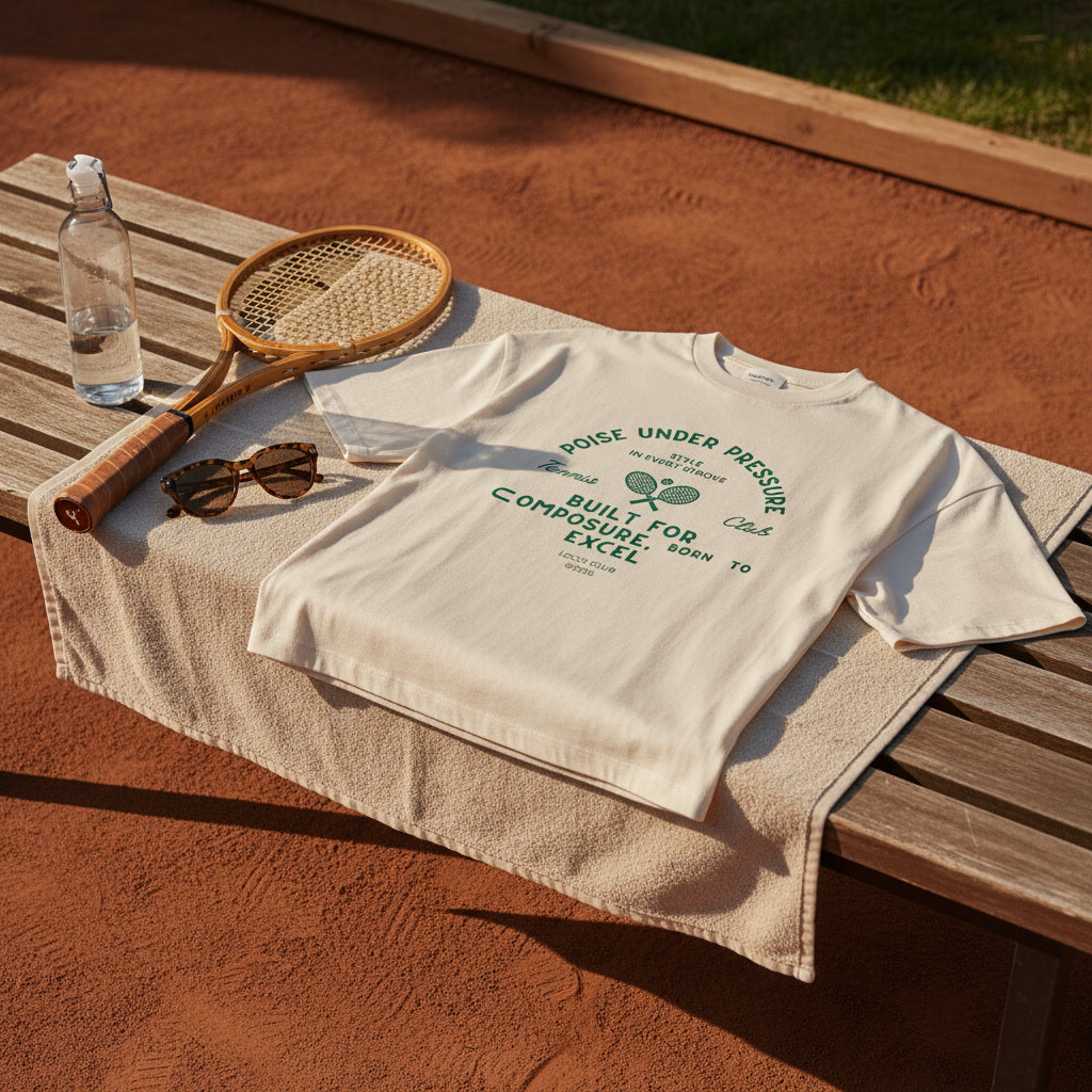 Poise Under Pressure Ecru T-shirt