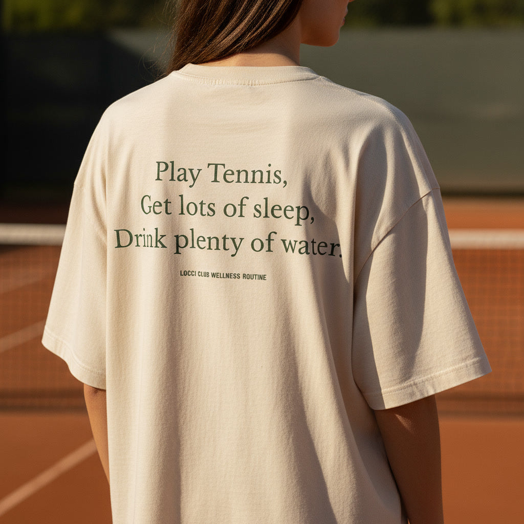 Play Tennis Ecru T-shirt
