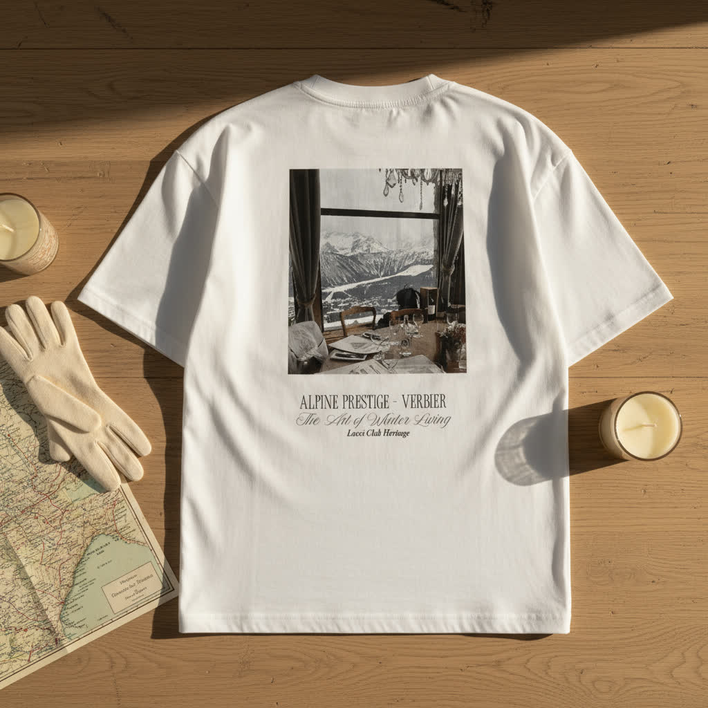Verbier Alpine Society White T-shirt