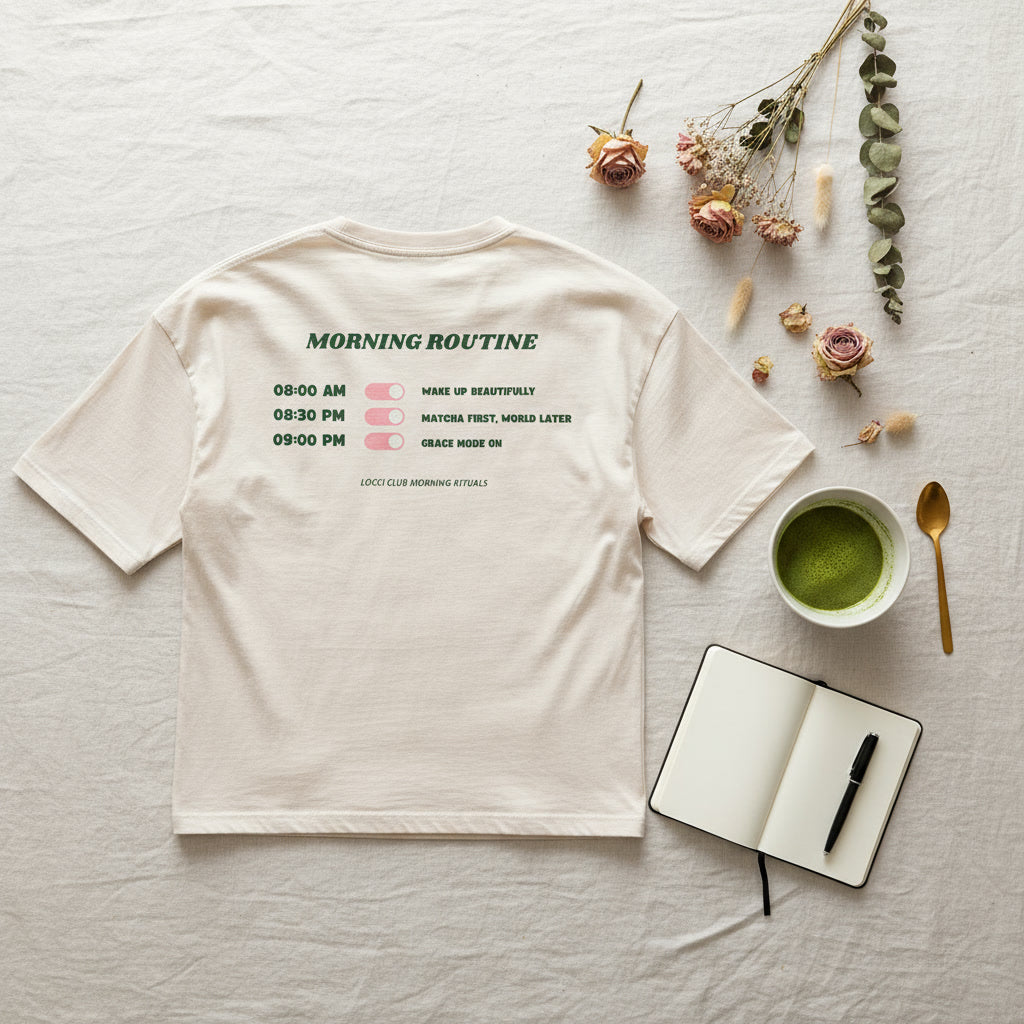 Matcha Queen Ecru T-shirt