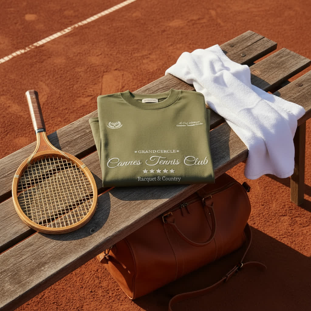 Cannes Tennis Club Green Tshirt