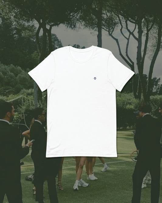 Locci Club Signature Tee Unisex White | Timeless Minimalism with Quiet Prestige