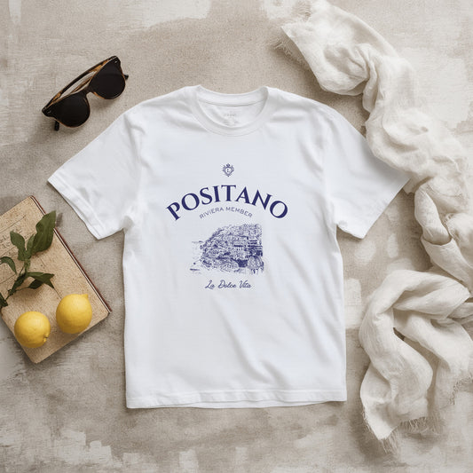 Positano Riviera Member T-Shirt – Timeless Charm from the Italian Coast